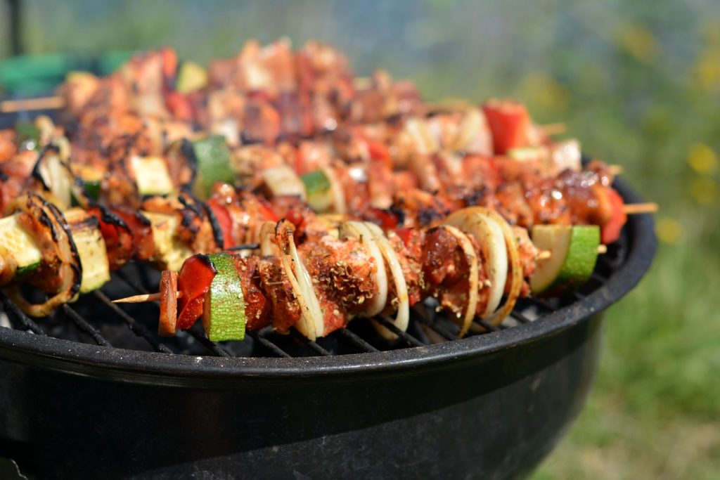 Vegetables on the grill