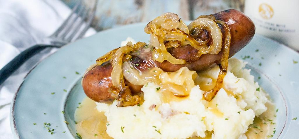 Bangers and mash sausages