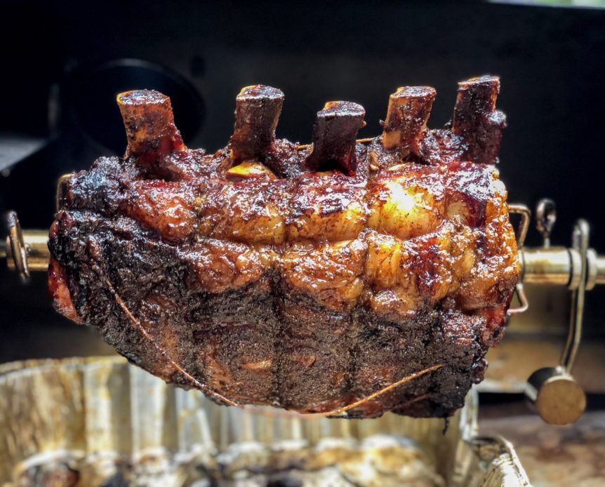 ribs rotisserie grilling