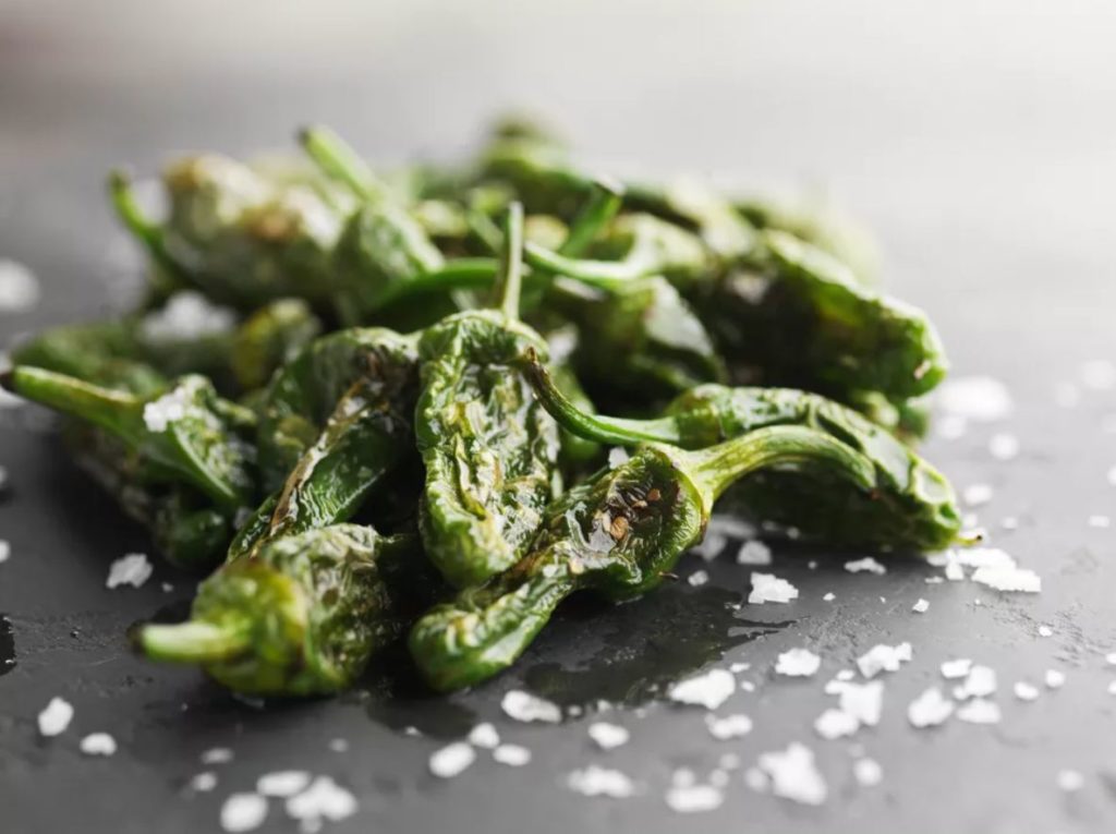 Pimientos del padrón or padrón peppers is another Spanish dish to grill