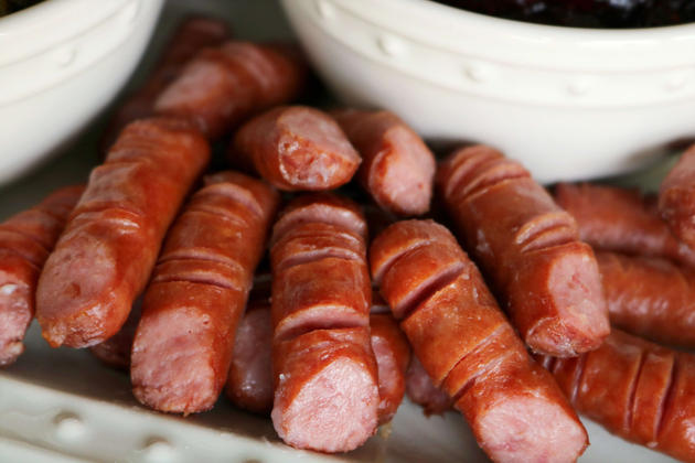 BBQ ideas for your Halloween party like this dead man fingers