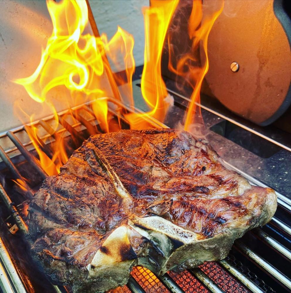 Grill your steaks using the indirect grilling method