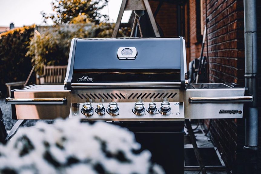 grill in winter and colder temperatures