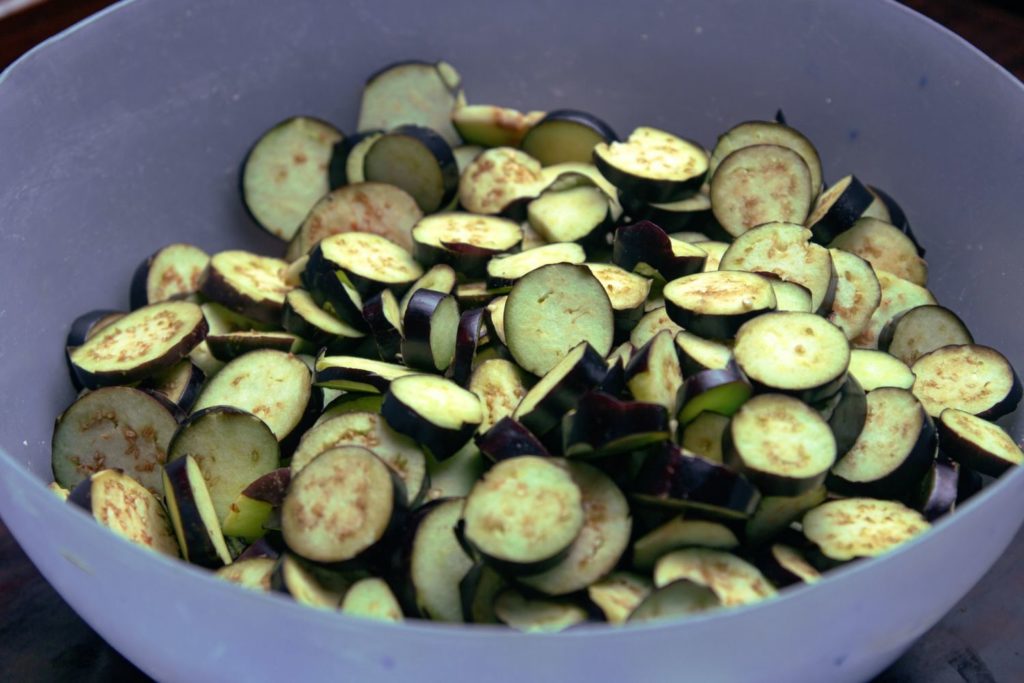 how to prepare grilled aubergines