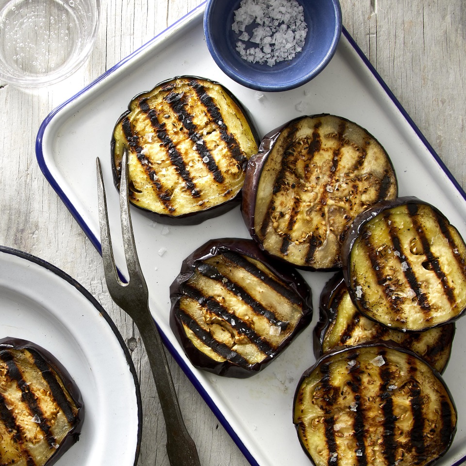 grilled aubergines in Algarve