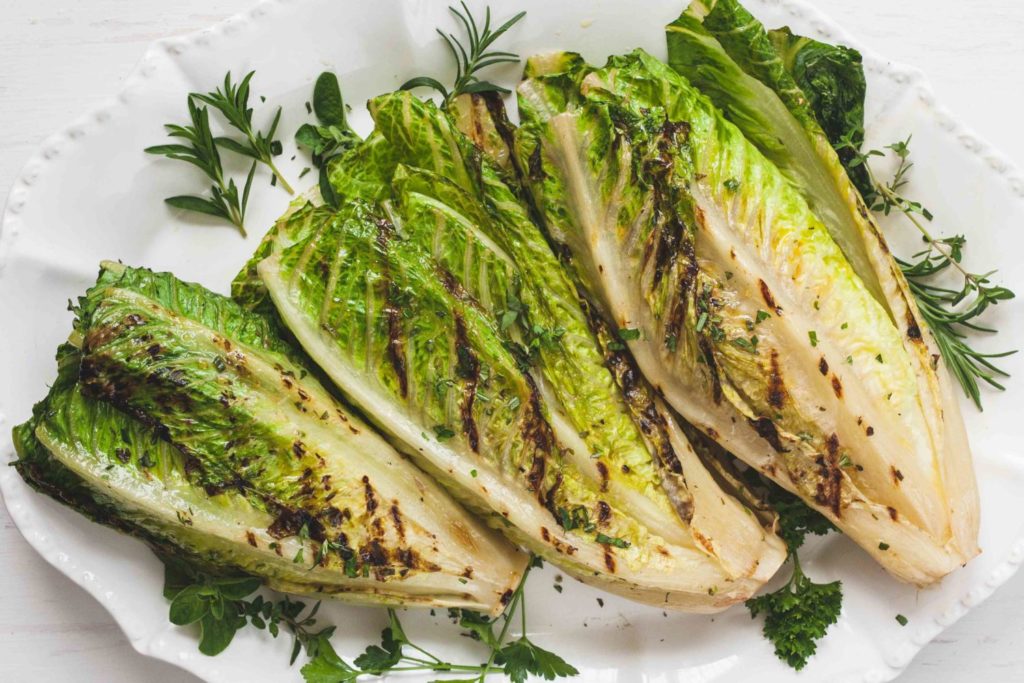 grilled romaine lettuce