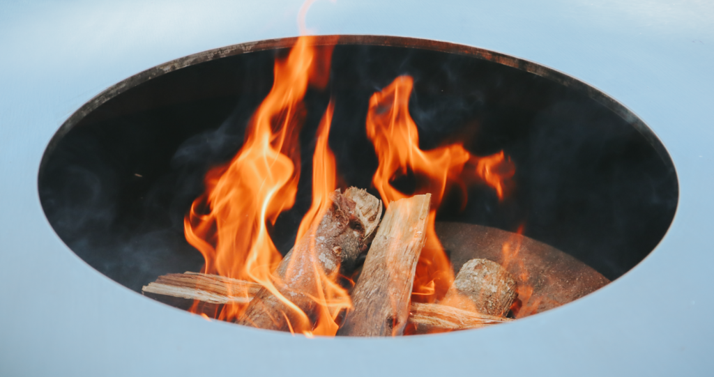 cooking on wood