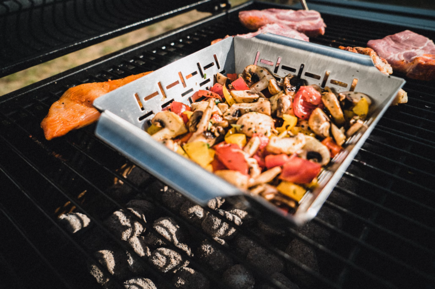 grilling mushrooms