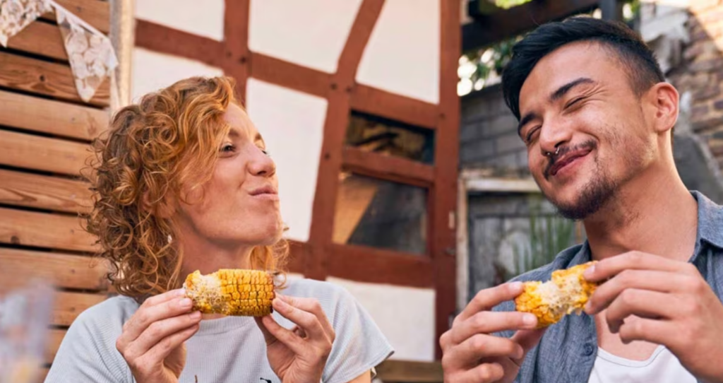 bbq leftovers of corn
