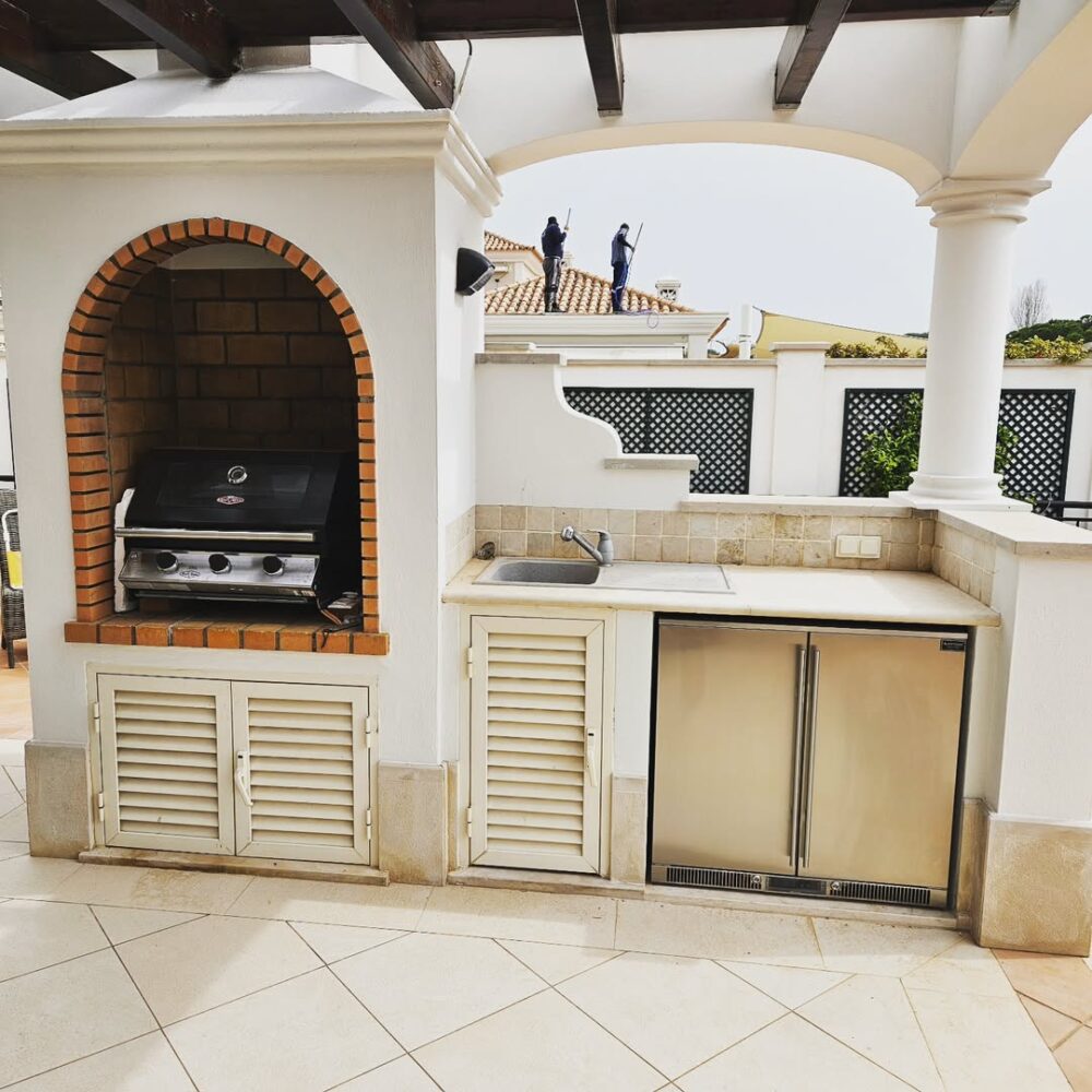 Quality Fridge & built in Beefeater barbecue installed in Dunas Douradas Beach Club in Almancil.