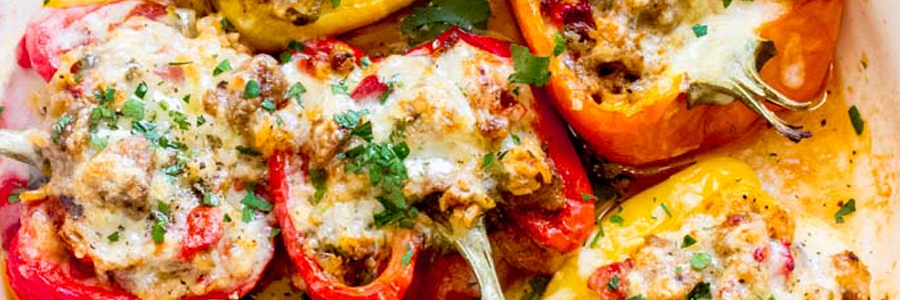 how to make classic stuffed peppers with a Broil King bbq
